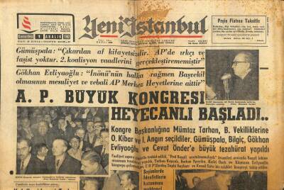 Yeni İstanbul Gazetesi 1 Aralık 1962 - Sivasta Belediye 1 Ayda 20 Bin Lira Ceza Kesti GZ102898 - 1