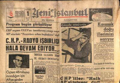 Yeni İstanbul Gazetesi 1 Mart 1965 - Ormancılar , Orman Bakanlığı İstiyor GZ84736 - 1