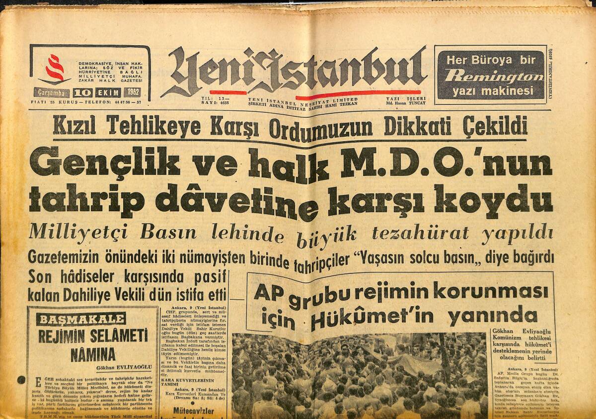 Yeni İstanbul Gazetesi 10 Ekim 1962 - AP Grubu Rejimin Korunması İçin Hükümetin Yanında - Akşemsettinoğlu'nun İadesi Henüz Hükümetçe İstenmedi GZ152678 - 1
