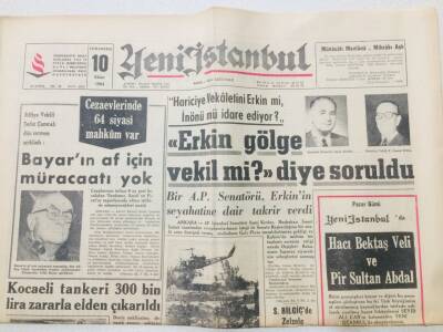Yeni İstanbul Gazetesi 10 Ekim 1964 - Kocaeli Tankeri Elden Çıkarıldı GZ53202 - 1