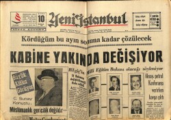 Yeni İstanbul Gazetesi 10 Haziran 1966 - Kabine Yakında Değişiyor GZ61186 - 1