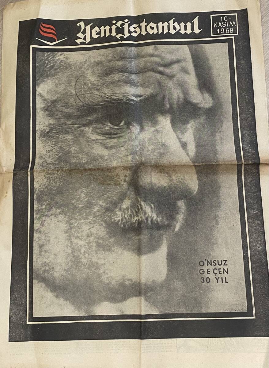 Yeni İstanbul Gazetesi 10 Kasım 1968 - Onsuz Geçen 30 Yıl GZ132491 - 1