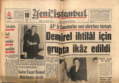Yeni İstanbul Gazetesi 10 Mart 1966 - Cakartada , Milliyetçi Gençler Solcular İle Mücadeleye Başladı GZ93223 - 1