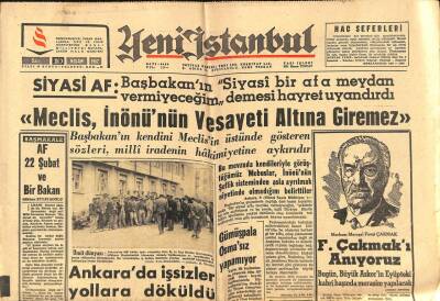 Yeni İstanbul Gazetesi 10 Nisan 1962 - Subayların Mecburi Hizmetleri Uzatılıyor GZ93257 - 1