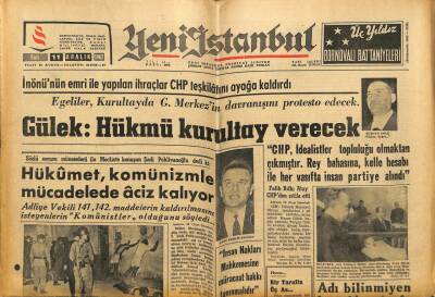 Yeni İstanbul Gazetesi 11 Aralık 1962 - Anadolu Gazete Sahipleri Derneği Gazeteciler Cemiyetini Protesto Etti GZ84699 - 1