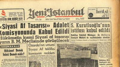 Yeni İstanbul Gazetesi 11 Ekim 1962 - S. Kurutluoğlunun İstifası Kabul Edildi GZ86040 - 1