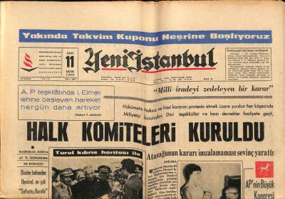 Yeni İstanbul Gazetesi 11 Ekim 1966 - Bir Kilisenin Tamiri İçin Sezgin 30 Bin Lira Tahsis Etmiş GZ93195 - 1
