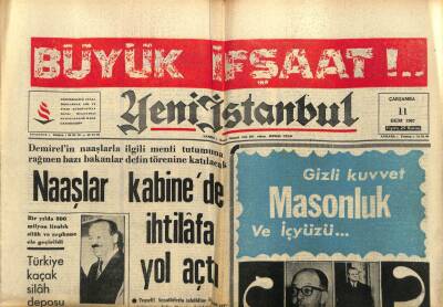 Yeni İstanbul Gazetesi 11 Ekim 1967 - Çağlayangil Masraflı Oluyor , Dış Geziler Yüzünden Hariciyede Para Bitti GZ93148 - 1