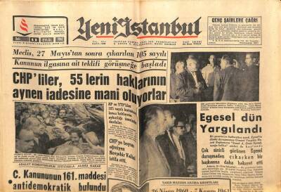 Yeni İstanbul Gazetesi 11 Eylül 1962 - A. Ömer Egesel Dün Yargılandı GZ57195 - 1