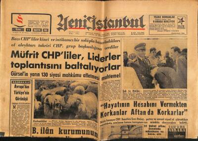 Yeni İstanbul Gazetesi 11 Mayıs 1962 - Sırrı Atalay Hayatının Hesabını Vermekten Korkanlar Aftan da Korkarlar GZ84260 - 1