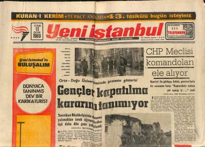 Yeni İstanbul Gazetesi 11 Ocak 1969 - Zsa Zsa , TVde Hakarete Uğradı - Singer Fabrikasını İşçiler İşgal Etti GZ120931 - 1