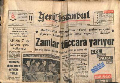 Yeni İstanbul Gazetesi 11 Şubat 1967 - Ankarada Dün de Askeri Tatbikat Yapıldı GZ70200 - 2