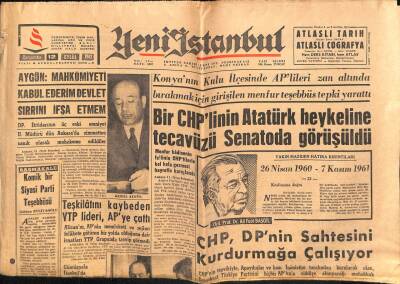 Yeni İstanbul Gazetesi 12 Eylül 1962 -CHPde Tecavüz Skandalı Senatoda Görüşüldü GZ57025 - 1