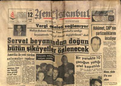 Yeni İstanbul Gazetesi 12 Mart 1965 - Aktolga - Abdullah Turan GZ57168 - 1