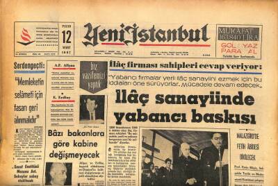 Yeni İstanbul Gazetesi 12 Mart 1967 - Yusuf Ziya Ortaç Öldü GZ86802 - 1