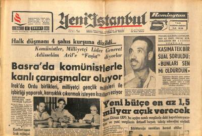 Yeni İstanbul Gazetesi 12 Şubat 1963 - Basrada Komünistlerle Şiddetli Çarpışmalar Oluyor GZ66260 - 2
