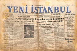 Yeni İstanbul Gazetesi 13 Aralık 1949 - Başöğretmenler Toplantısı GZ103583 - 1