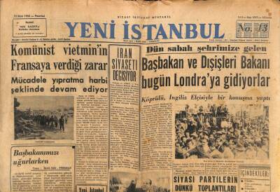 Yeni İstanbul Gazetesi 13 Ekim 1952 - B.Milletler Asamblesinde Görüşülecek Meseleler GZ102972 - 1