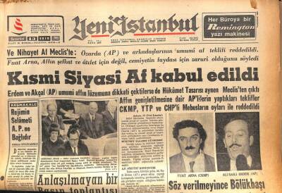 Yeni İstanbul Gazetesi 13 Ekim 1962 - Söz Verilmeyince Bölükbaşı Ve Partisi Oturumu Terketti GZ86044 - 1