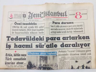 Yeni İstanbul Gazetesi 13 Ekim 1964 - Ruslar Üç Kişilik Feza Gemisi Attı GZ53199 - 1