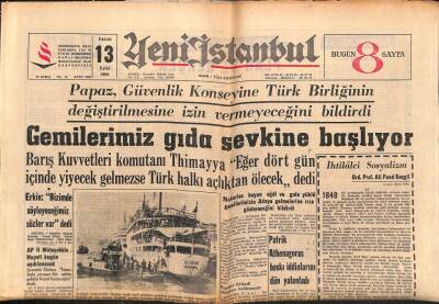 Yeni İstanbul Gazetesi 13 Eylül 1964 - Polaris Denizaltısı 40 Milyon İnsanı Öldürebilecek GZ84110 - 1