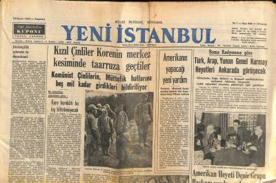 Yeni İstanbul Gazetesi 13 Kasım 1950 - Titoya Karşı Ayaklanmalar GZ102978 - 1
