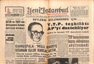 Yeni İstanbul Gazetesi 13 Kasım 1963 - Hasan Kahyaoğlu Bu Sabah Asılmış Olacak GZ102787 - 1