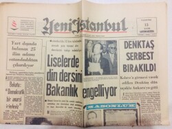 Yeni İstanbul Gazetesi 13 Kasım 1967 - Liselerde Din Dersini Bakanlık Engelliyor GZ71019 - 2