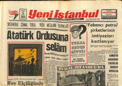 Yeni İstanbul Gazetesi 13 Mart 1969 - Türkiyeye Yıldız Akını Başlıyor*Sophia Loren-Brigitte Bardot -Gönül Yazar Doktor Burnumu Düzeltir Misin ? GZ120909 - 1
