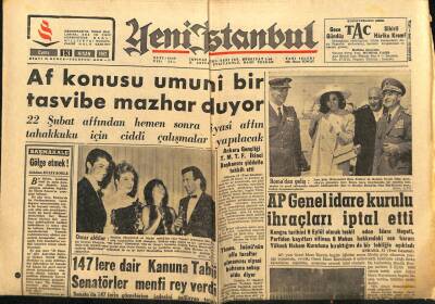 Yeni İstanbul Gazetesi 13 Nisan 1962 - AP Genel İdare Kurulu İhraçları İptal Etti GZ93254 - 1