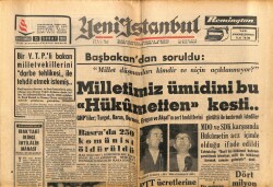 Yeni İstanbul Gazetesi 13 Şubat 1963 - Basrada 250 Komünist Öldürüldü GZ66259 - 1
