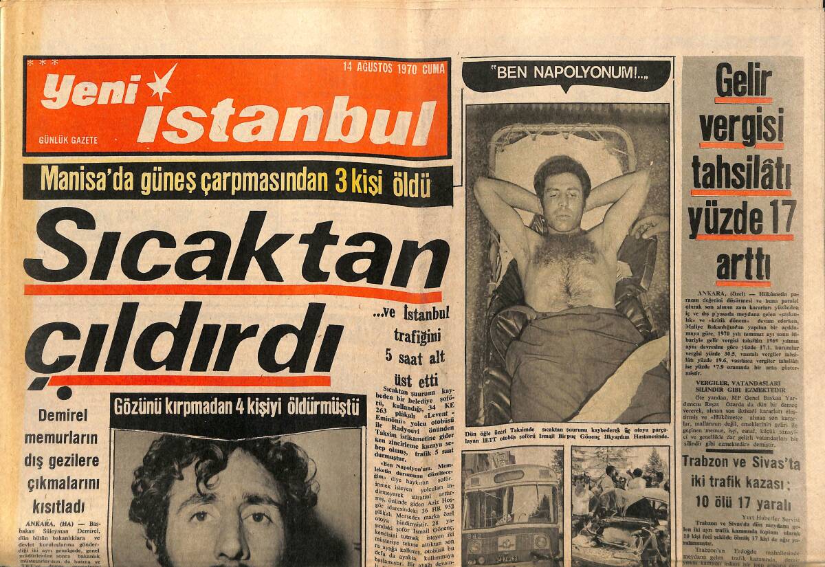 Yeni İstanbul Gazetesi 14 Ağustos 1970 - Brigitte Bardot Tekrar Dünya Evine Giriyor - Bayar Serveti İle Bir Vakıf Kurdu GZ149483 - 1