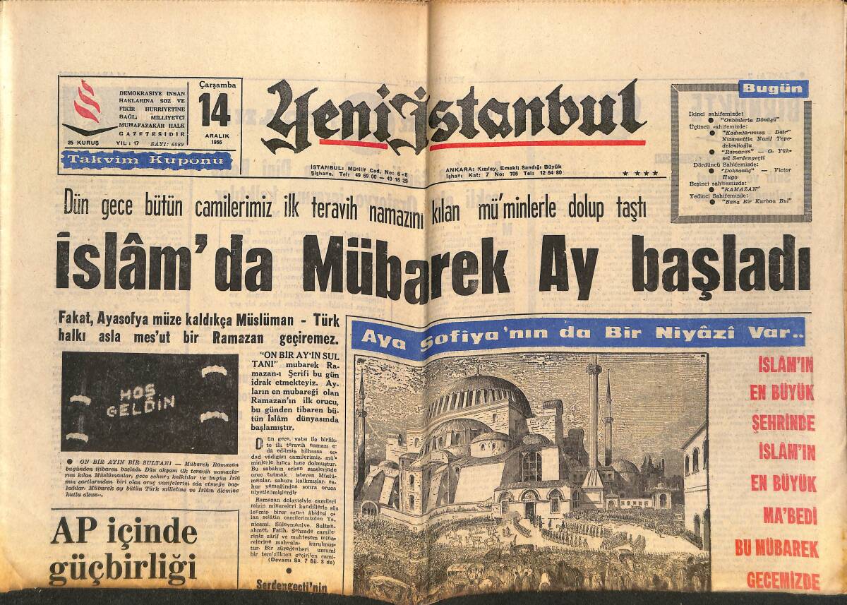 Yeni İstanbul Gazetesi 14 Aralık 1962 - Amerika, NATO'yu Vietnam'a Çağırdı - Napolyon'un Kıymetli Hazineleri Aranıyor GZ151126 - 1