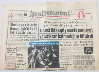 Yeni İstanbul Gazetesi 14 Ekim 1964 - Moskova Elçimize Özel Görev GZ53198 - 1