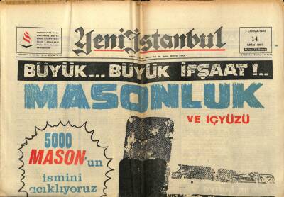 Yeni İstanbul Gazetesi 14 Ekim 1967 - Galatasaray Kampa Girdi - Adalet Bakanı Dinçer Demireli Yalanladı GZ93106 - 1