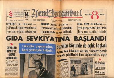 Yeni İstanbul Gazetesi 14 Eylül 1964 - G. Vietnamda Tekrar Hükümet Darbesi Oldu GZ84109 - 1