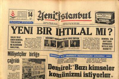 Yeni İstanbul Gazetesi 14 Kasım 1966 - Nadir Nadi , Türk Tarihine Hakaret Etti GZ93248 - 1