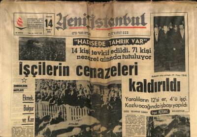 Yeni İstanbul Gazetesi 14 Mart 1965 - Aktolga - Abdullah Turan GZ57166 - 1