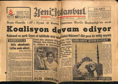 Yeni İstanbul Gazetesi 14 Mayıs 1962 -Türk Evlatlarına Çapulcu Diyen Moskof Uşağıdır GZ57254 - 1