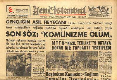 Yeni İstanbul Gazetesi 14 Ocak 1962 - Atatürk Müzesinde Çıkan Yangın 40 Bin Lira Zarar Yaptı GZ93119 - 1