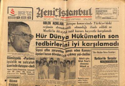 Yeni İstanbul Gazetesi 14 Temmuz 1962 - Gümüşpala Partimiz İşsizlik Ve Solculuk Üzerinde Duruyor dedi GZ84723 - 1