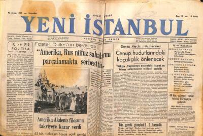 Yeni İstanbul Gazetesi 15 Aralık 1949 - Kostof İdama Mahkum Edildi GZ103580 - 2