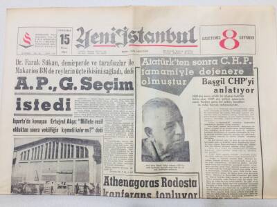 Yeni İstanbul Gazetesi 15 Ekim 1964 - Rusya Rumlara Torpido Verdi GZ53197 - 1