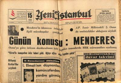 Yeni İstanbul Gazetesi 15 Ekim 1966 - James Bond Filmleri 1 Milyar Liradan Fazla Hasılat Getirdi GZ84744 - 1