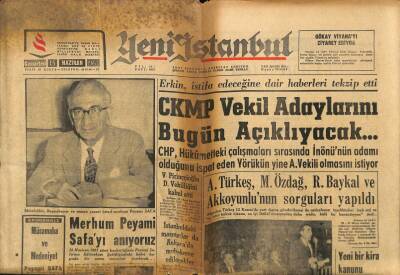Yeni İstanbul Gazetesi 15 Haziran 1963 - Eski Hal Müdürü Turgut Budak Hakkında Lüzumu Mahkeme Kararı Verildi... GZ93267 - 1