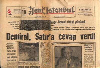 Yeni İstanbul Gazetesi 15 Haziran 1965 - Amerika Çin`e İhtar Etti GZ57126 - 1