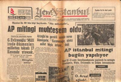 Yeni İstanbul Gazetesi 15 Kasım 1963 - İstanbul Çöplerine 8 Yabancı Firma Talip GZ102789 - 1