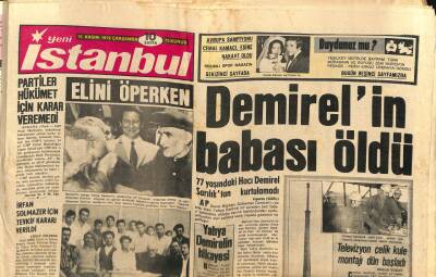 Yeni İstanbul Gazetesi 15 Kasım 1972 - Demirelin Babası Öldü - Giresun Limanı İle Kalesi Arasına Teleferik Kuruluyor GZ113750 - 1