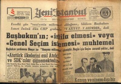 Yeni İstanbul Gazetesi 15 Mayıs 1963 - Adalet Farikasında 500 İşçinin Oturma Grevi Devam Ediyor GZ93265 - 1