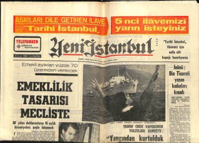 Yeni İstanbul Gazetesi 16 Ekim 1968 - Akdenizdeki Rus Gemileri NATOyu Endişelendirdi GZ84150 - 1
